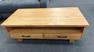 Vic Ash Lynton 2 Drw Coffee Table - Direct Furniture Warehouse