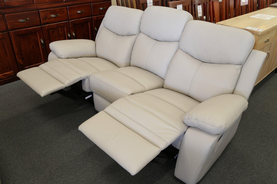 Warwick Leather Manual Recliner Sofa - Direct Furniture Warehouse