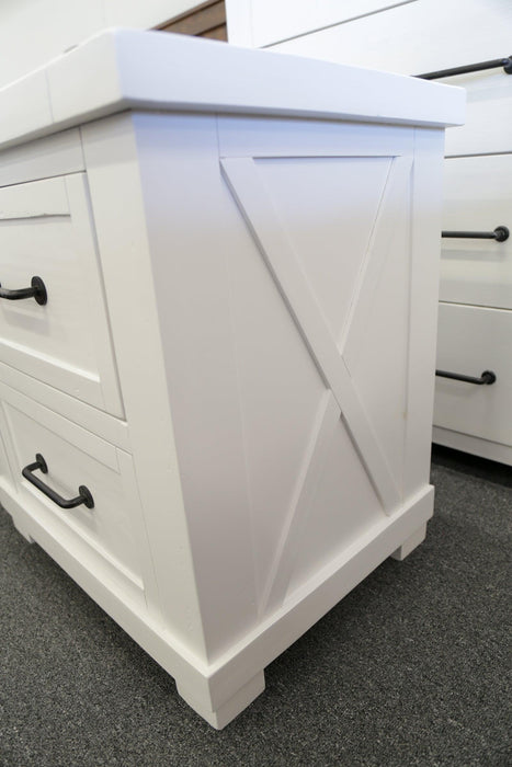 Woodcross 2 Drw Bedside Table - Direct Furniture Warehouse