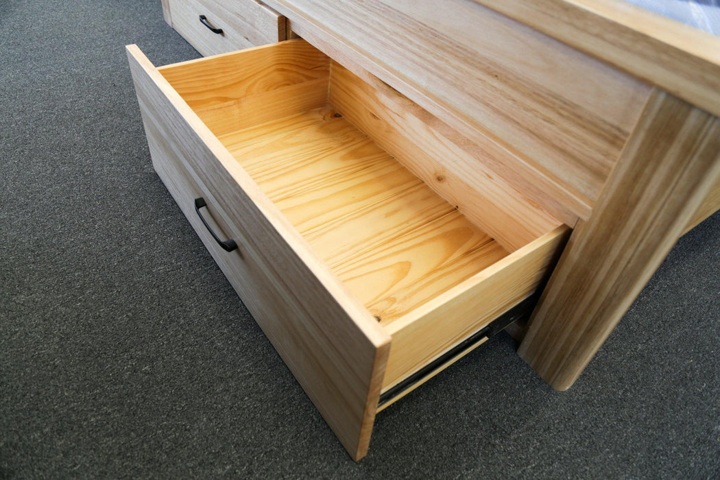 Woody Queen Bed with 2 Storage Drawer - Direct Furniture Warehouse