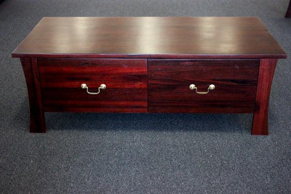 York Jarrah 2 Drawer Coffee Table - Direct Furniture Warehouse