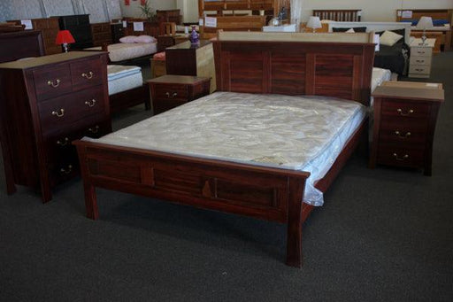 York Jarrah King Bed - Direct Furniture Warehouse